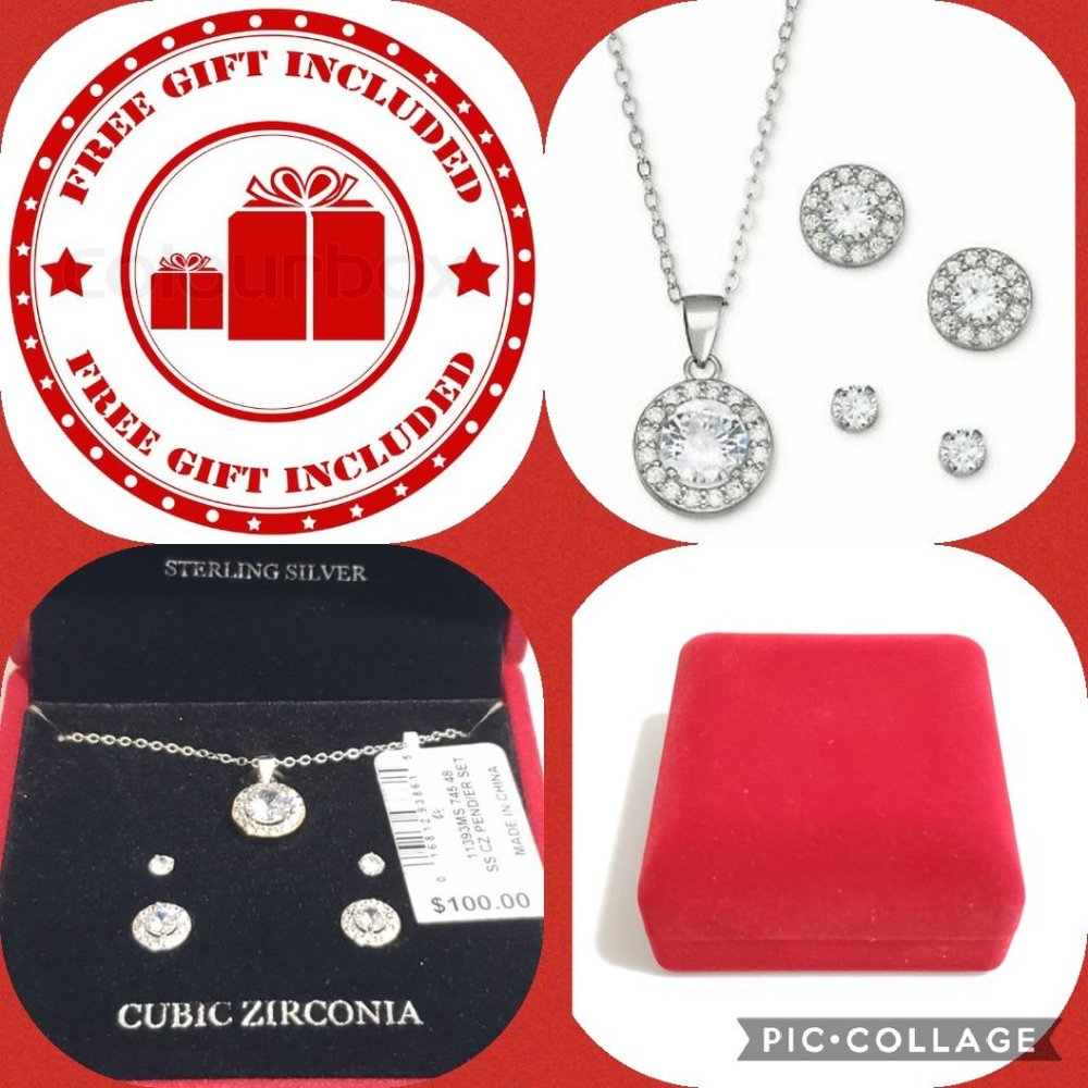 NEW Giani Bernini 3Pc Pendant Necklace W/FREE GIFT - Picture 1 of 6